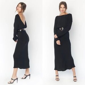 Black Mabel Midi Flynn Skye Dress
